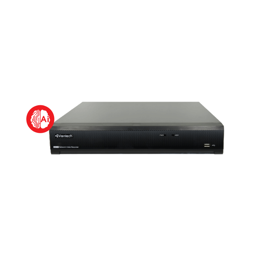 Đầu ghi hình IP Vantech VPH-N4408AI (8 kênh IP 8MP, 4K NVR, tính năng AI, chuẩn nén H.265+)