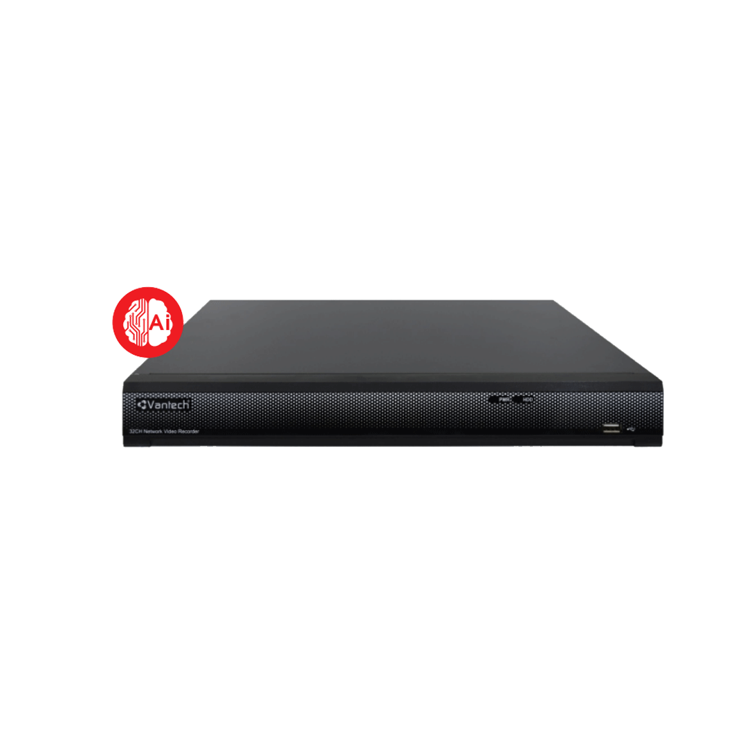 Đầu ghi hình IP Vantech VPH-N4432 ( NVR 4K, 32 kênh IP 8MP, tính năng AI, chuẩn nén H.265+)