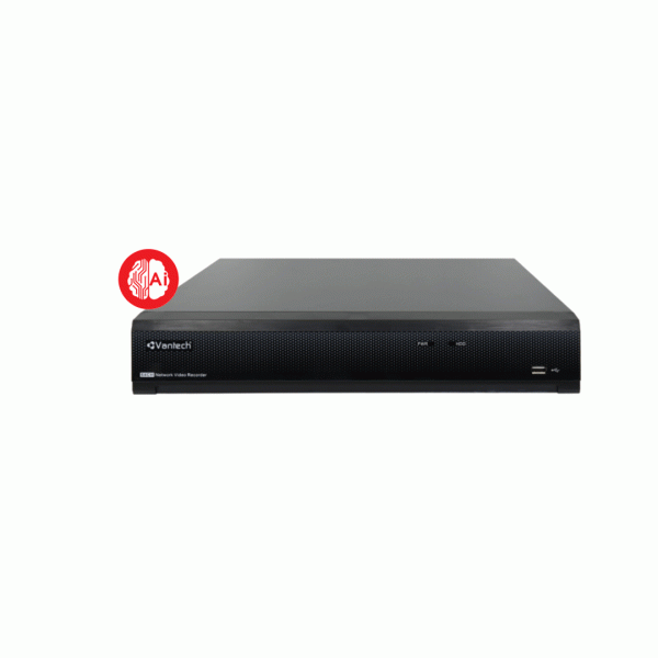 Đầu ghi hình IP Vantech VPH-N4464 (NVR 4K, 64 kênh IP 8MP, tính năng AI, chuẩn nén H.265+)