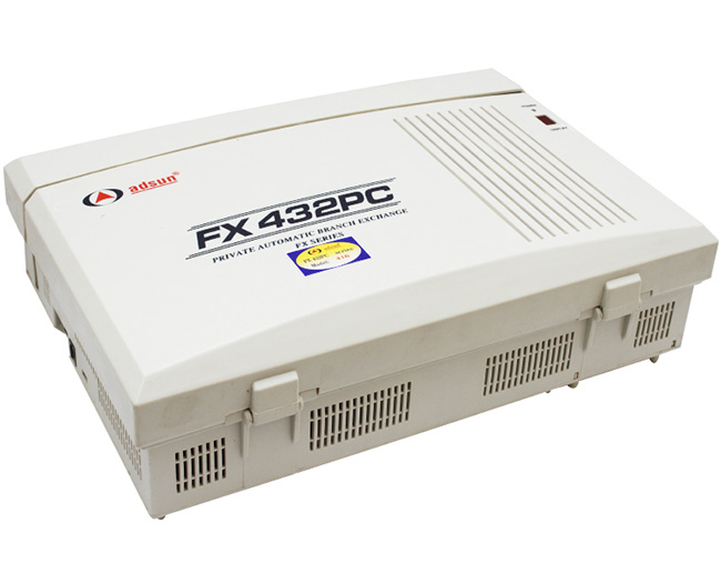 Tổng đài ADSUN FX432PC cấu hình 4 trung kế vào 32 máy nhánh ra