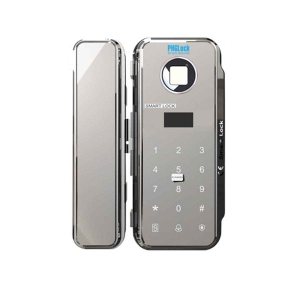 Khóa cửa kính có chấm công PHGLock FG3005W 200 vân tay và remote mở rộng