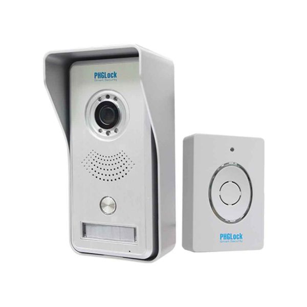 Chuông cửa lắp cửa phòng, căn hộ PHGLock IC102W LED hồng ngoại, đàm thoại bằng hình ảnh