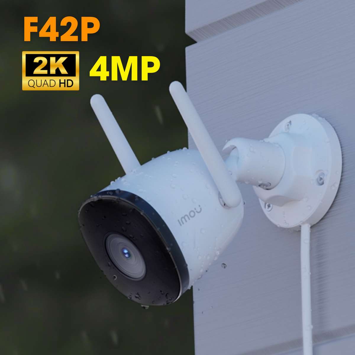 Camera không dây ngoài trời IMOU IPC-F42P Độ phân giải 4,0MP, cảnh báo chuyển động, tính năng Wifi Hotspot