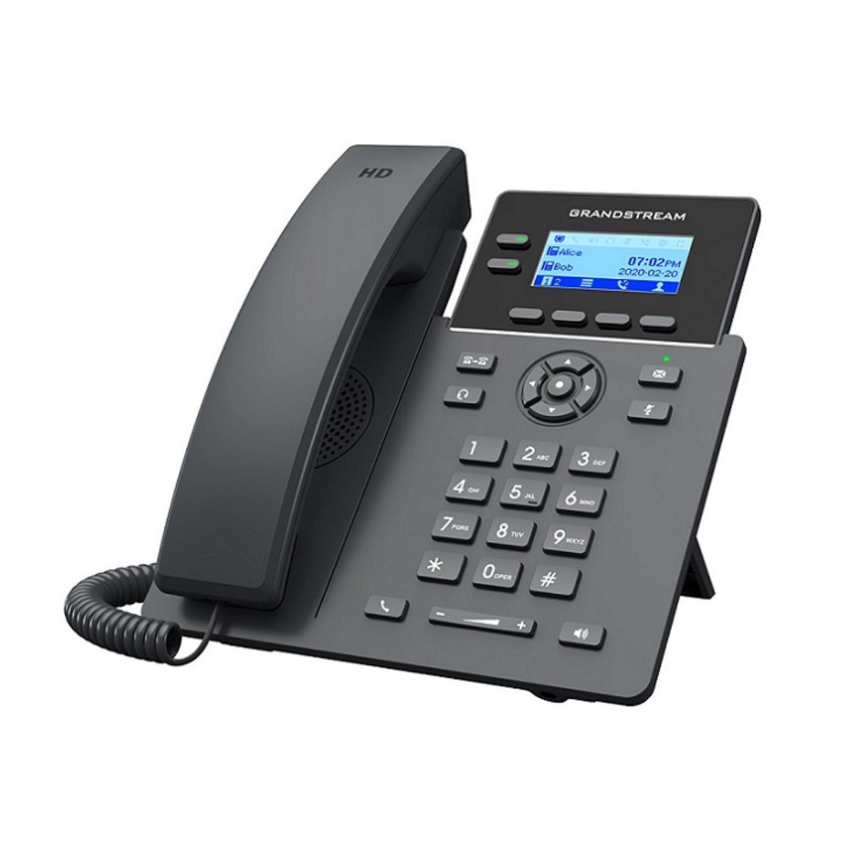 Điện thoại IP 2 Line 4 SIP Grandstream GRP2602G màn hình LCD 2.21 inch, đèn nền ban đêm
