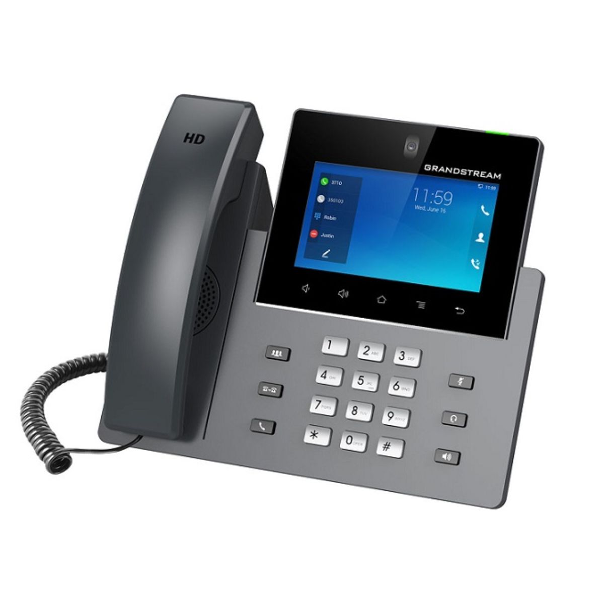 Điện thoại IP Video 16 line Grandstream GXV3450 16 tài khoản SIP, 2 míc đàm thoại, màn hình màu cảm ứng 5 inch
