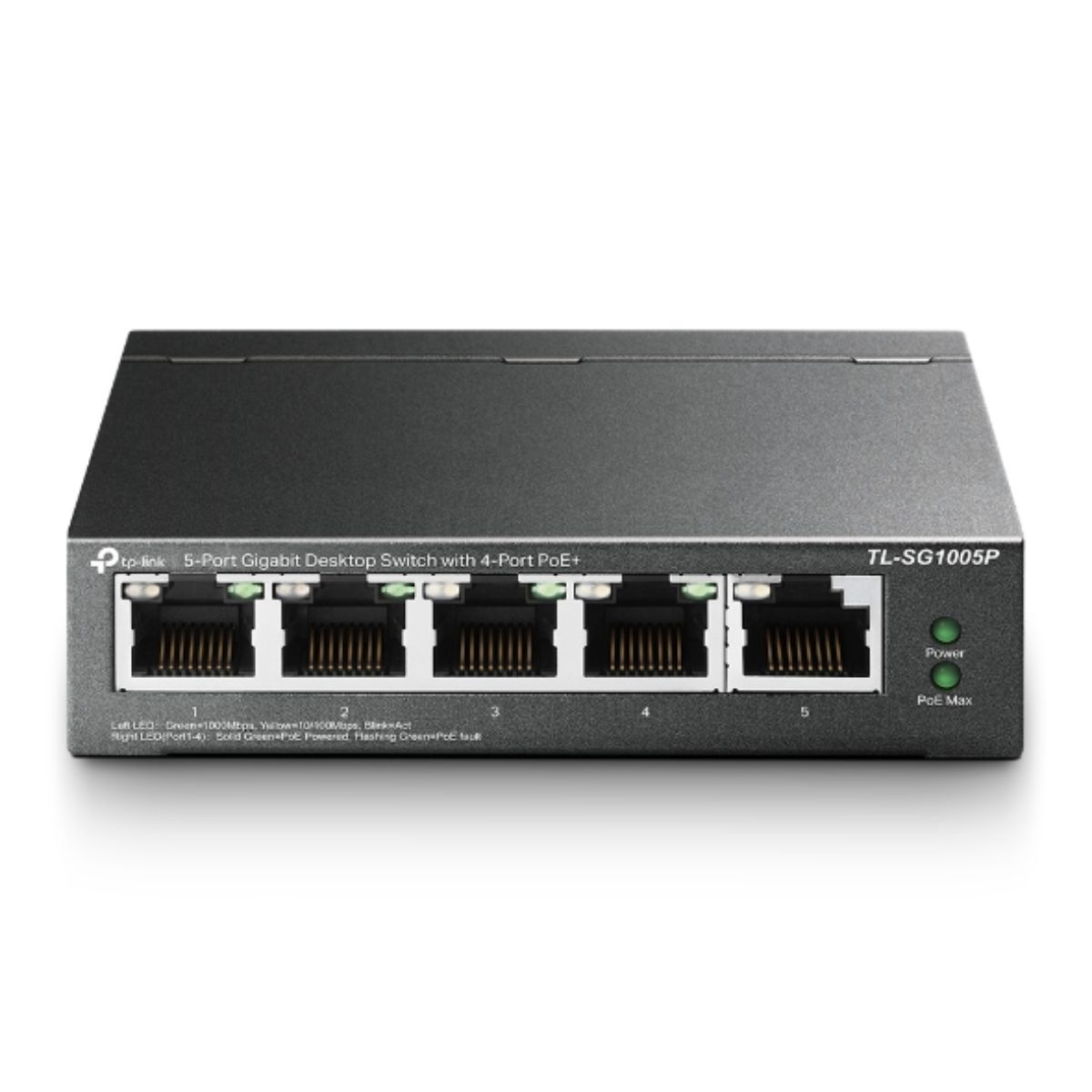 Bộ chia mạng 5 cổng Gigabit TP-Link TL-SG1005P 4 cổng PoE, công suất 56W