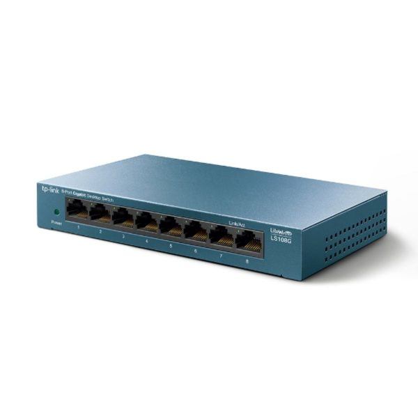 Switch LiteWave 8 Port Gigabit TP-Link LS108G RJ45 10/100/1000Mbps, Công nghệ Ethernet Green