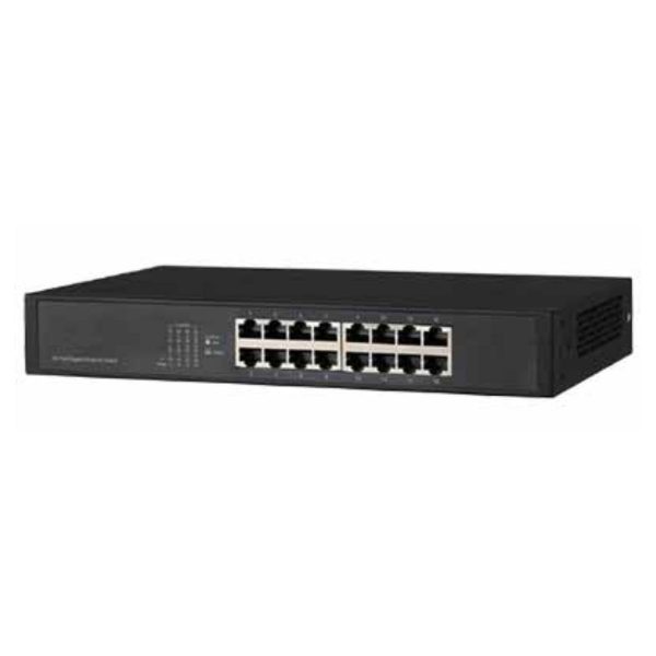 Switch 16 cổng Dahua DH-PFS3016-16GT Tốc độ chuyển tiếp gói tin 23.8Mpps