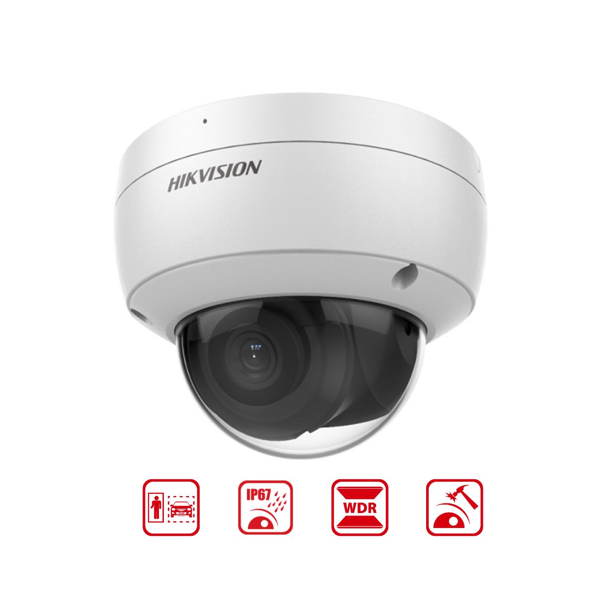 Camera Dome IP 6MP Hikvision DS-2CD2166G2-ISU (C) WDR 120dB, hồng ngoại 30m, chống báo động giả
