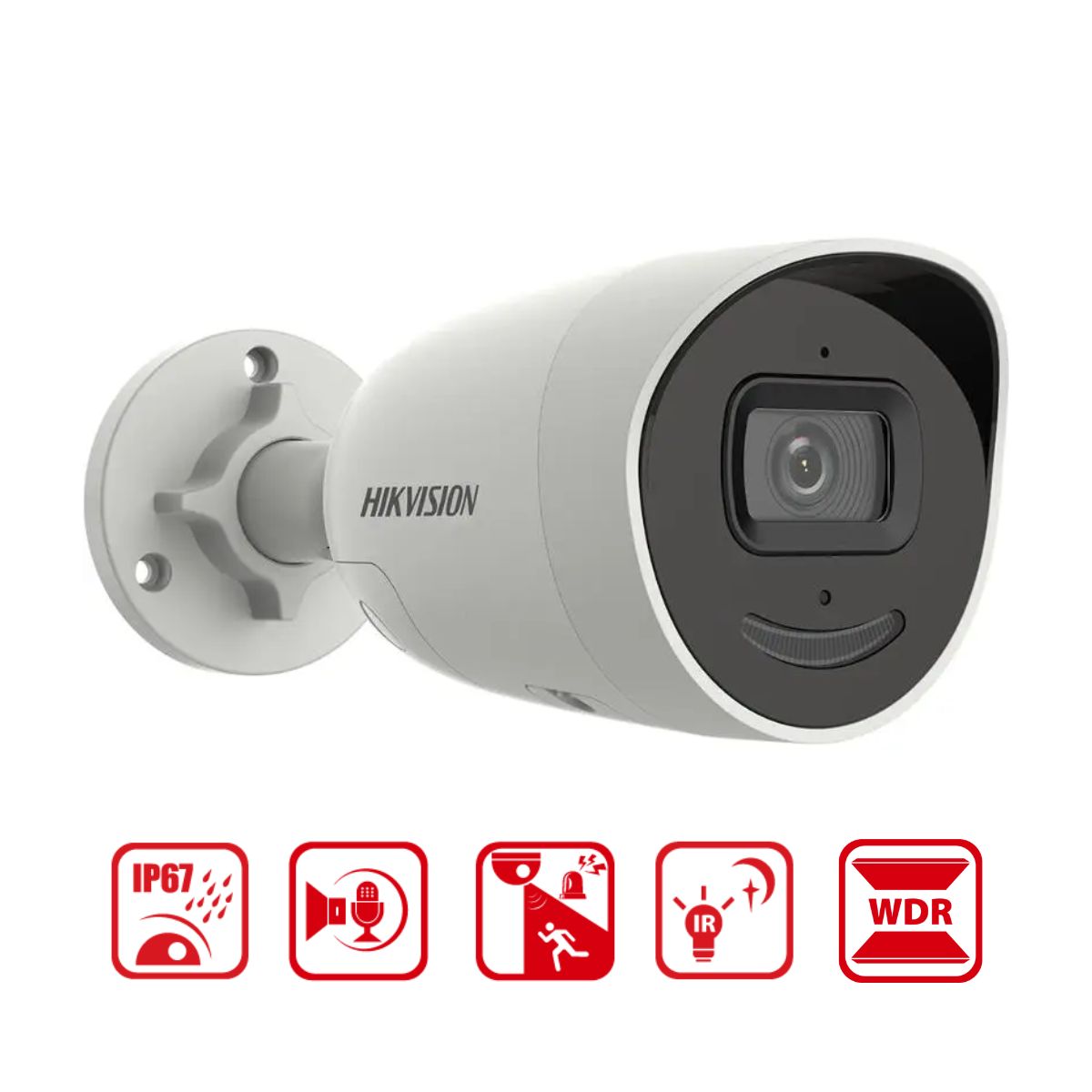 Camera thân ngoài trời IP Hikvision DS-2CD2026G2-IU/SL (D) 2MP, WDR 120dB, hồng ngoại 40m