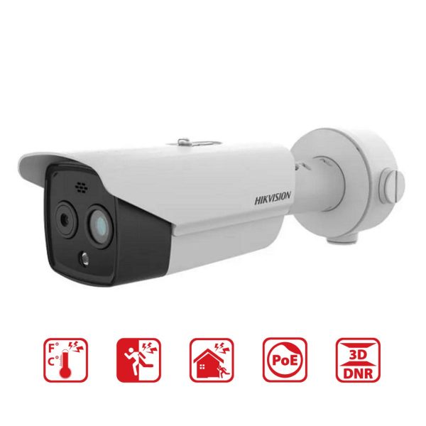 Camera thân cảnh báo nhiệt Hikvision DS-2TD2628-3/QA 4MP hồng ngoại 30m, Cảnh báo nhiệt độ vượt ngưỡng