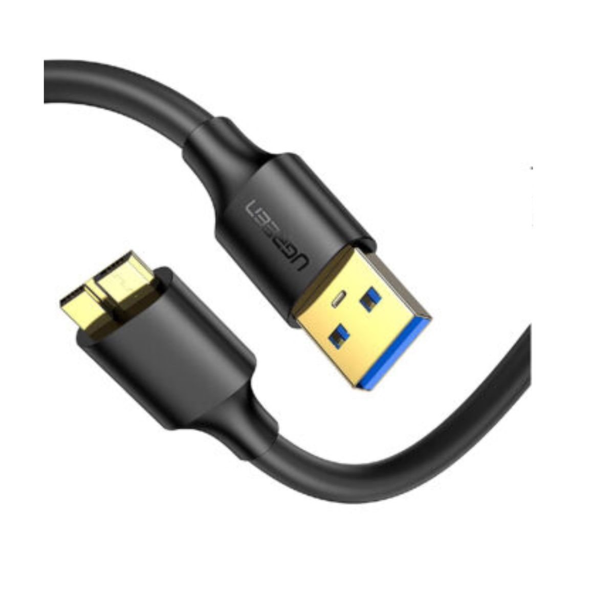 Cáp Micro USB 3.0 Ugreen 10843 US130 chiều dài 2m, màu đen, tốc độ 5Gbps