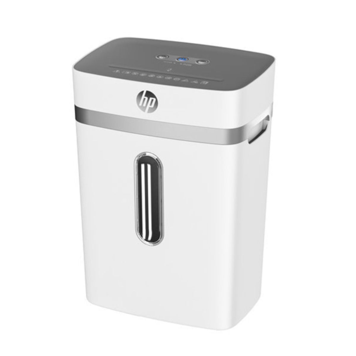 Máy hủy tài liệu HP W2312CC-K3 hủy sợi, dung tích 23 lít, công suất hủy 12 tờ, độ ồn 65dB