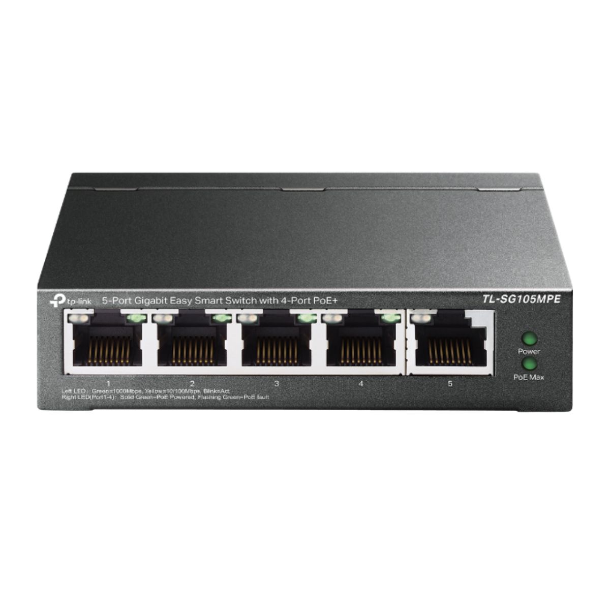 Switch PoE 5 cổng Gigabit TP-Link TL-SG105MPE 4 cổng PoE+ công suất đến 120W