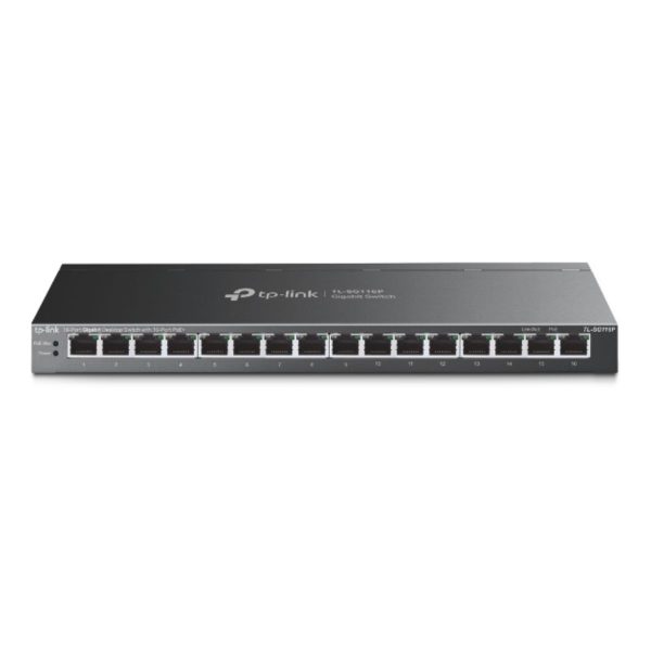 Thiết bị chia mạng 16 cổng PoE+ TP-Link TL-SG116P công suất lên đến 120W, phạm vi truyền dữ liệu 250m