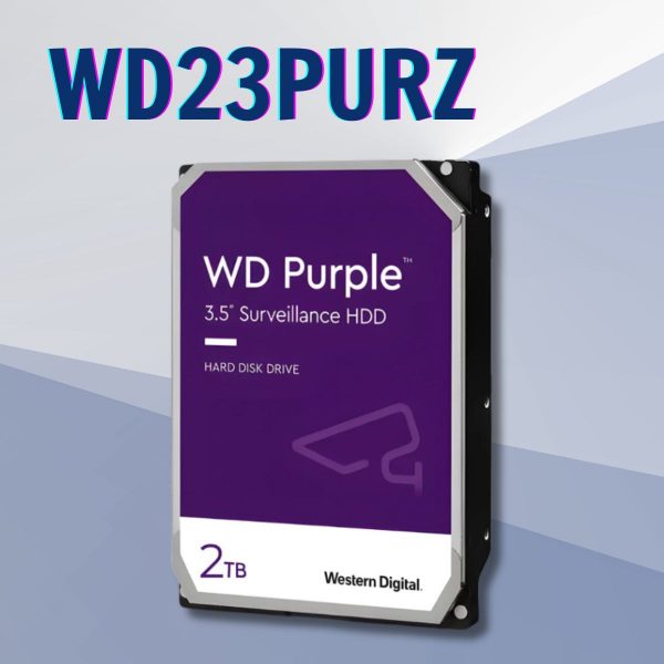 Ổ cứng chuyên dụng cho camera WD Western Purple WD23PURZ 2TB, SATA 3, vòng quay 5400RPM