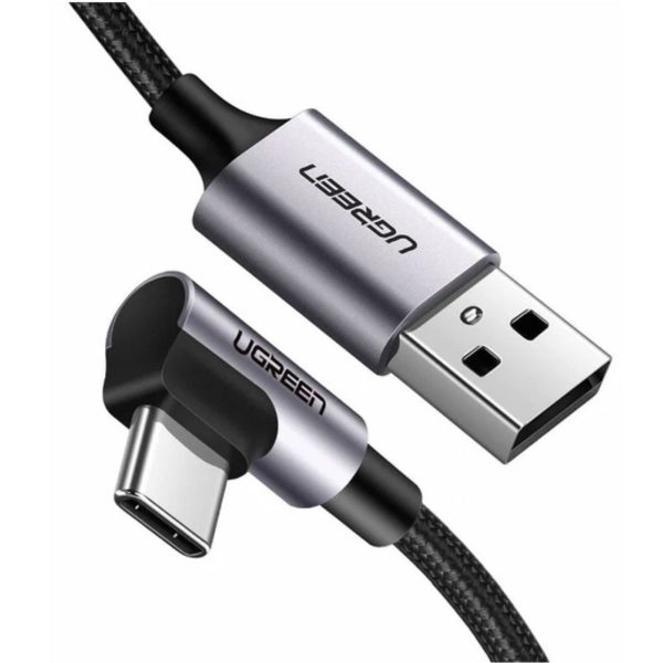 Cáp sạc dài 1,5m Lightning Ugreen 60764 US305 màu đen, vỏ nhôm bện, hỗ trợ sạc nhanh 3A