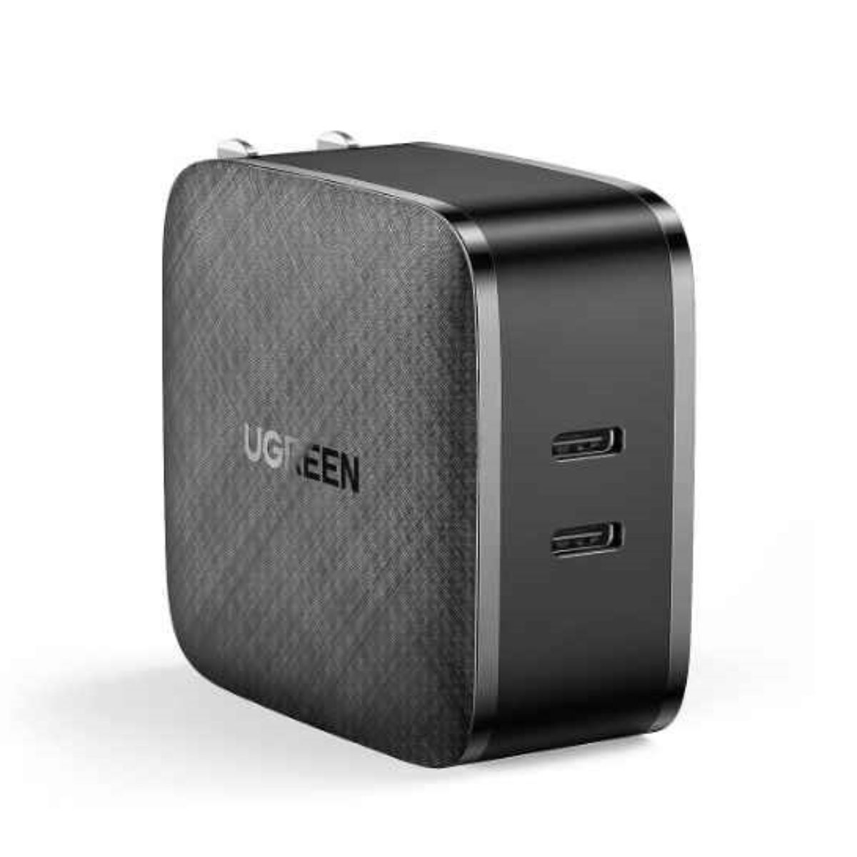 Bộ sạc nhanh 2 cổng USB-C Ugreen 70866 CD216 màu đen, công suất 66W