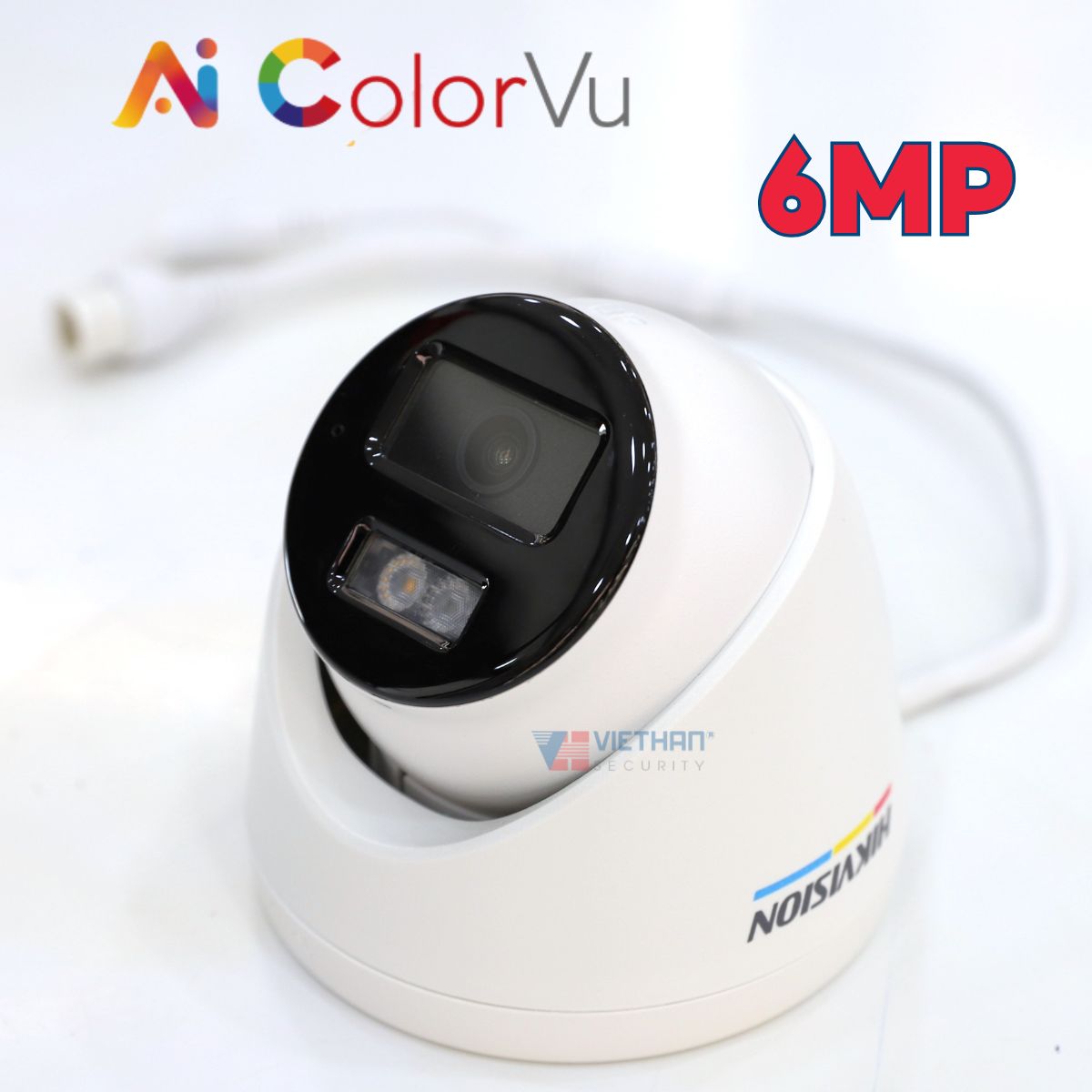 Camera Dome hồng ngoại 30m Hikvision DS-2CD1367G2H-LIUF 6MP, WDR 120dB, tích hợp mic