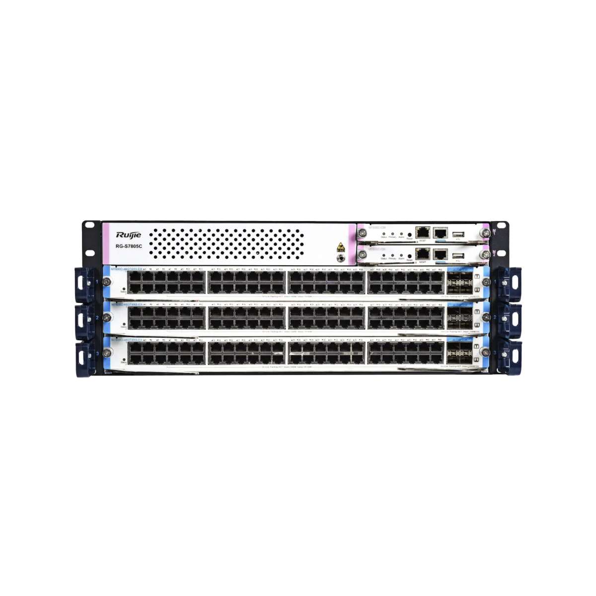 9685_thiet_bi_chuyen_mach_4u_ruijie_rg_s7805c_thumb Thiết bị chuyển mạch 4U Ruijie RG-S7805C 24 cổng 10GE, 19.2Tbps/52.13Tbps, hỗ trợ 2048 cổng gộp, 80W