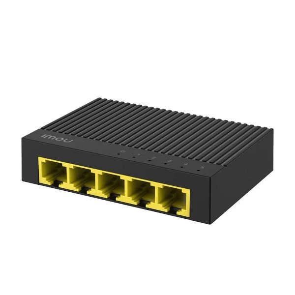 Thiết bị chia mạng IMOU SG105C 5-Port Gigabit Switch 1000Mbps, công suất 10Gbps, DC5V 1A, chống sét 2KV