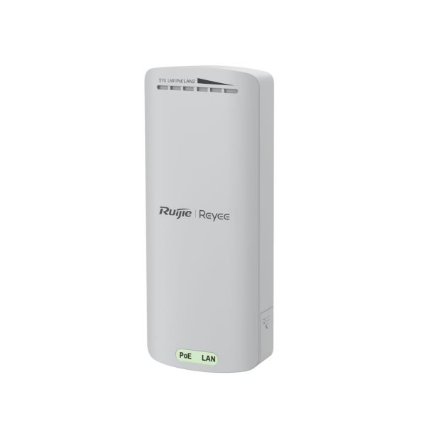 Bộ phát Wifi ngoài trời Reyee RG-EST100-E 2 cổng 10/100M Base-T, tốc độ 300 Mbps, 2.4GHz, IP55, chống sét 6KV