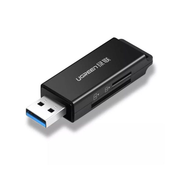 Đầu đọc thẻ nhớ Ugreen 40752 CM104 USB 3.0 to TF+SD, tốc độ truyền tải 5Gbps, hỗ trợ Play and Plug