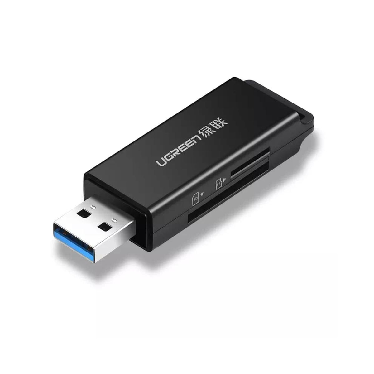 Đầu đọc thẻ nhớ Ugreen 40752 CM104 USB 3.0 to TF+SD, tốc độ truyền tải 5Gbps, hỗ trợ Play and Plug