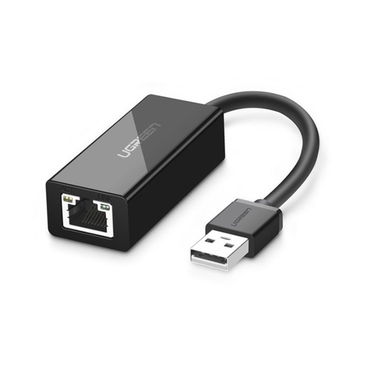 Cáp chuyển Ugreen 20254 CR110 USB 2.0 to LAN, tốc độ truyền 100Mbps