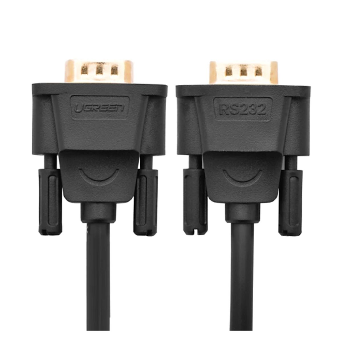 Cáp nối 1.5m Ugreen 20149 DB101 Com to Com RS232 9F-9F, chuẩn 30 AWG, mạ vàng 24K