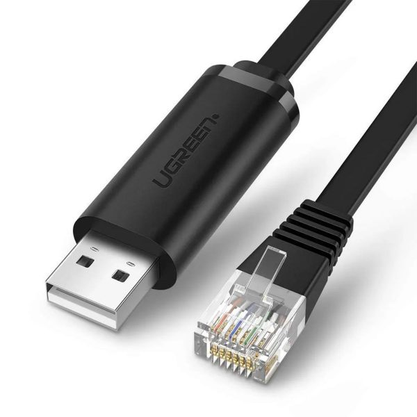 Cáp lập trình Console USB sang RJ45 FTDI dài 3M cho server, switch, hub Cisco Ugreen 60813 cao cấp