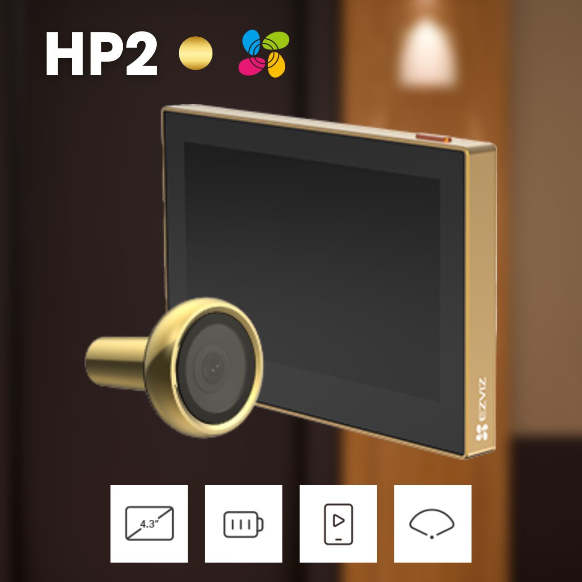 10133_chuong_cua_man_hinh_ezviz_hp2_2mp_silver_thumb Chuông cửa màn hình Ezviz HP2 2MP màn hình cảm ứng 4.3 inch, quản lý bằng app, 2200mAh (Gold)