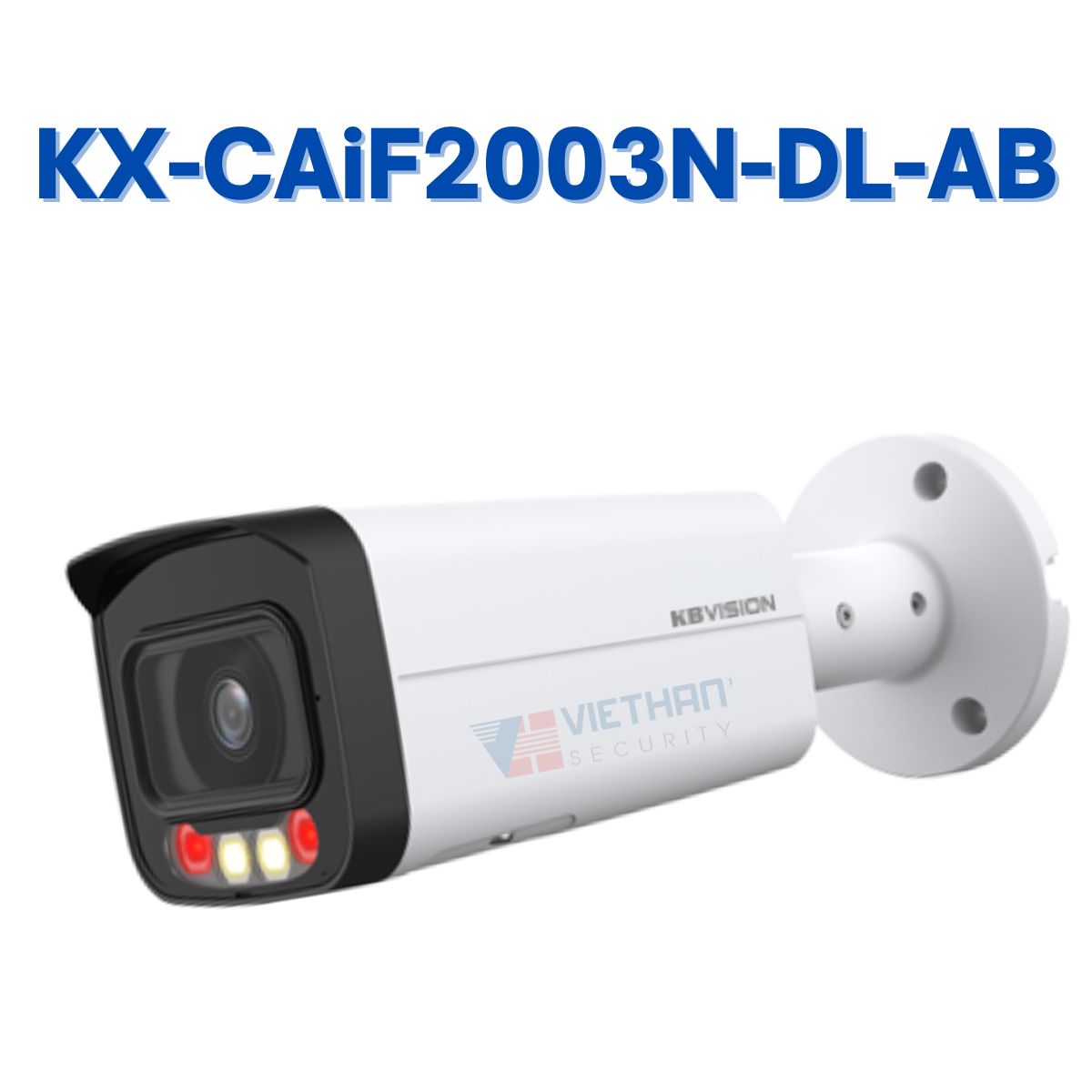 Camera IP Full Color KBVISION KX-CAiF2003N-DL-AB, 2.0 Megapixel, Hồng ngoại 60m, Onvif, IP67