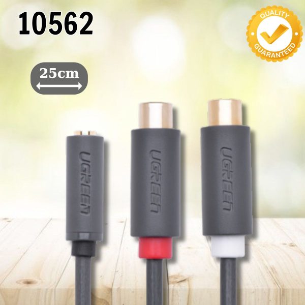 Cáp âm thanh 2 đầu Bông sen âm sang 3.5mm âm Ugreen 10562 25cm, Tương thích nhiều thiết bị