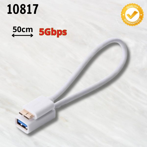 Cáp MICRO USB 3.0 OTG sang USB 3.0 âm Ugreen 10817 US128 dài 50cm Hỗ trợ tốc độ lên đến 5Gbps