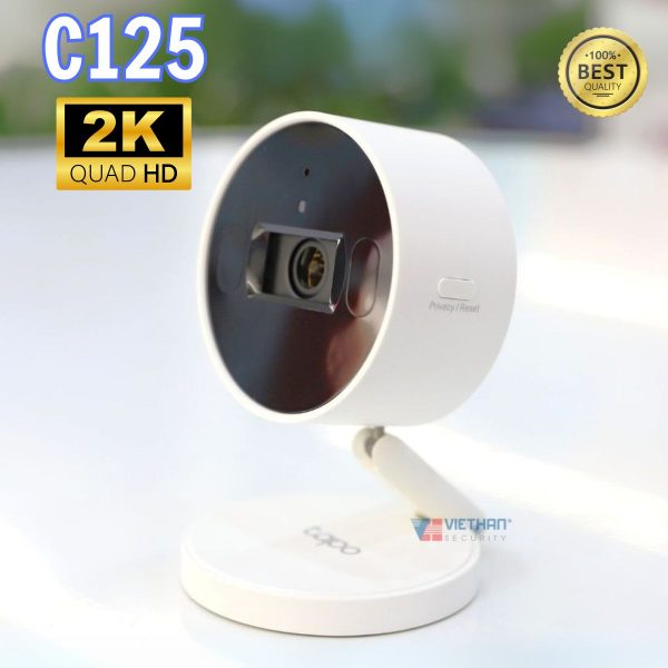 Camera AI Wi-Fi 2K TP-Link Tapo C125 Phát hiện AI thông minh, Đàm thoại 2 chiều
