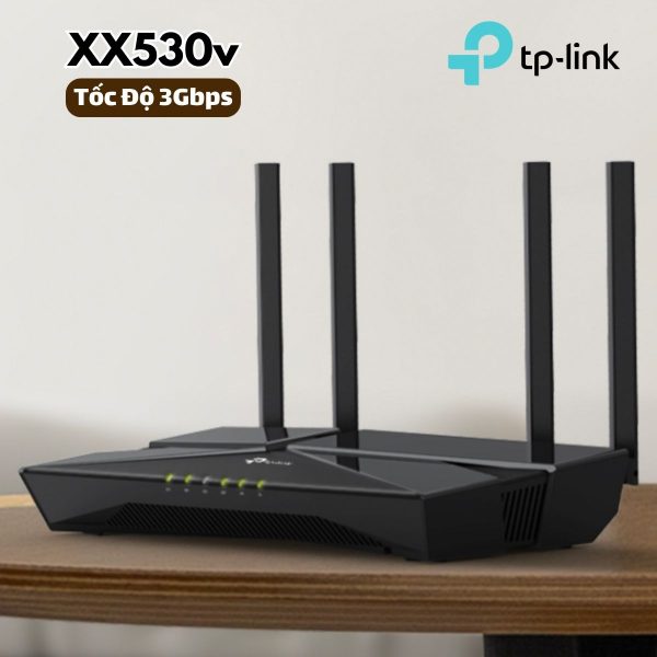 Router WiFi 6 XPON AX3000 TP-Link XX530v: Tốc Độ 3Gbps, Hỗ Trợ VoIP, Băng tần kép lên đến 3 Gbps, Quản Lý Từ Xa TAUC