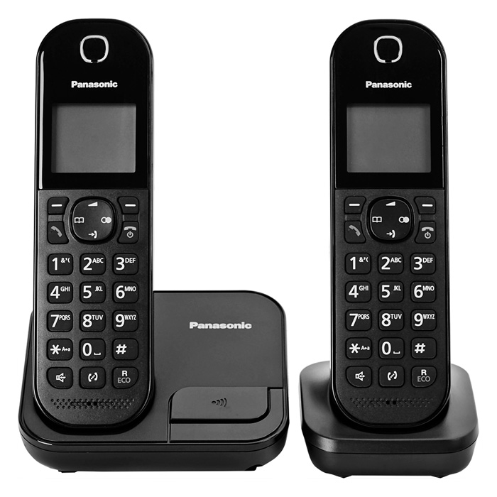 Điện thoại không dây Panasonic KX-TGC412 bộ 2 tay con, Led hiển thị số gọi đến, 50 danh bạn, pin 200 giờ