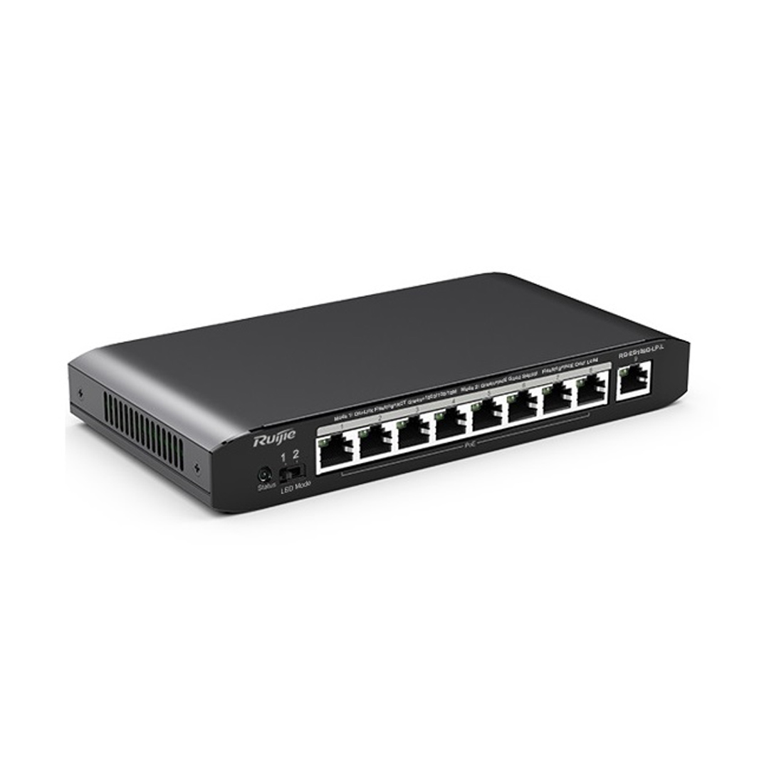 Thiết bị mạng HUB Switch Ruijie RG-ES109G-LP-L ổ chia mạng 8 cổng 10/100/1000BASE-T