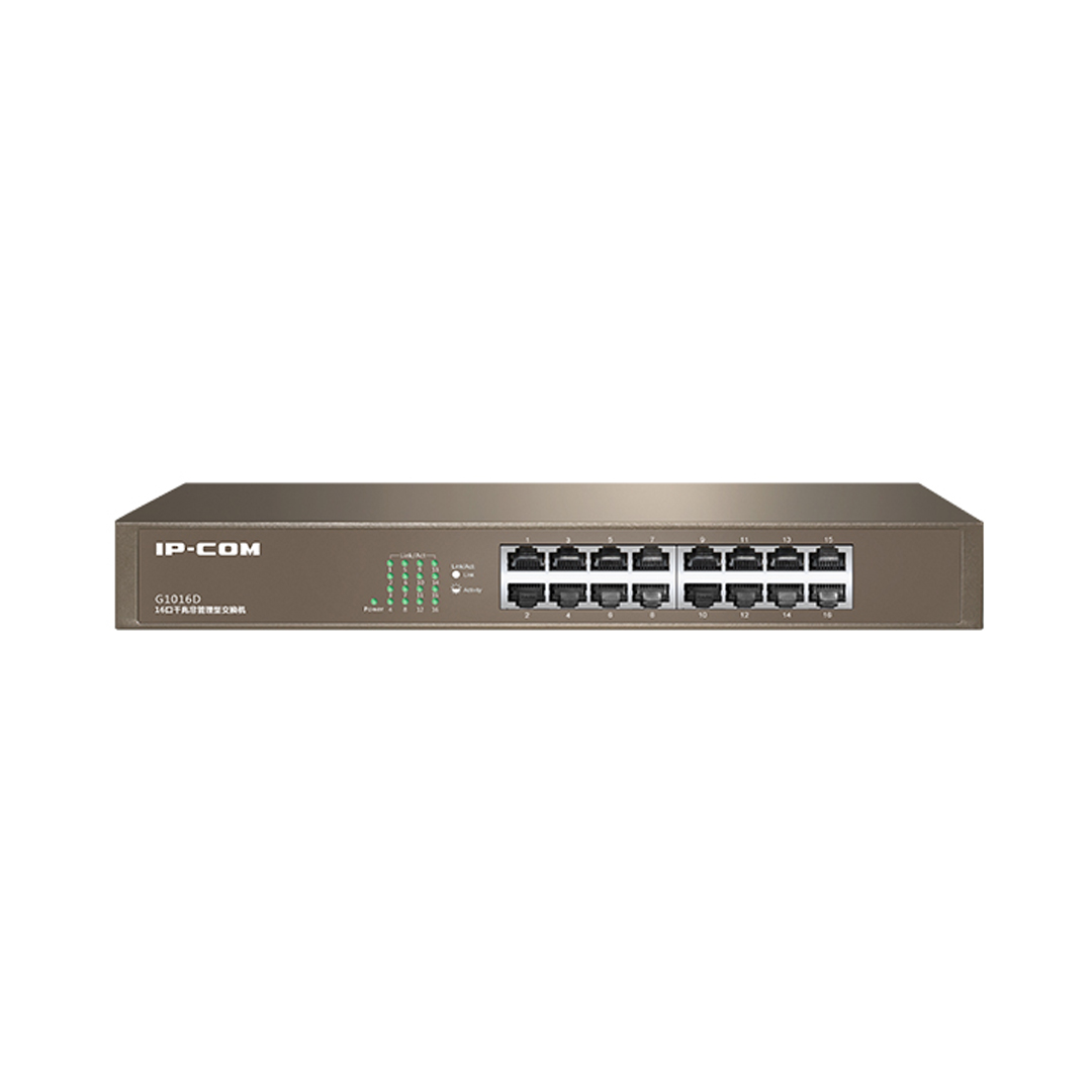 Thiết bị mạng HUB -SWITCH IPCOM UNMANAGED G1016D