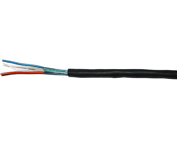 Dây điện thoại 4 ruột SINO 2P, có lớp bạc chống nhiễu, sợi dây trần, lớp mỡ bám vào dây chống ẩm