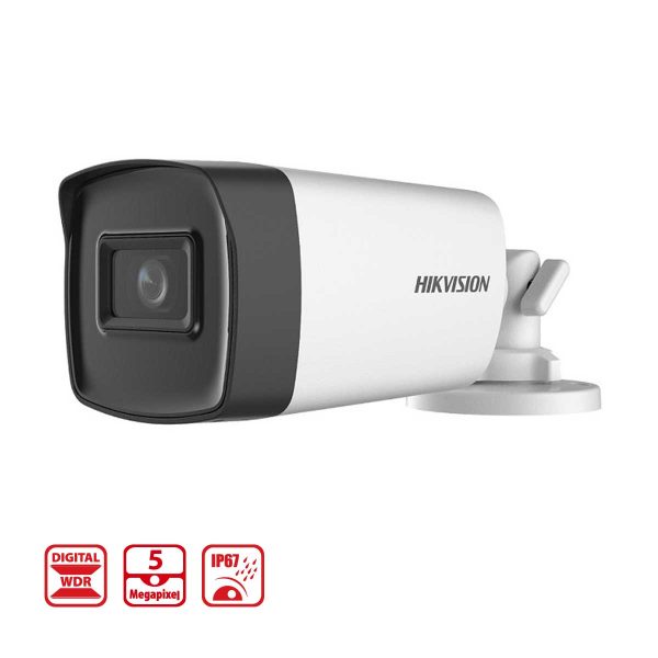 Camera thân ngoài trời Hikvision DS-2CE17H0T-IT3F 5MP, IP67, hồng ngoài thông minh 40m