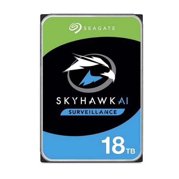 Ổ cứng 18TB SEAGATE SKYHAWK AI ST18000VE000 công nghệ khí Helium, hiệu năng 250 MB/s
