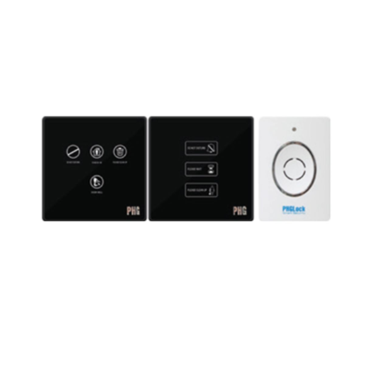 Bộ chuông dọn phòng PHGLock tính năng nhấn chuống và đèn LED, nút nhấn báo dọn phòng và chuông báo