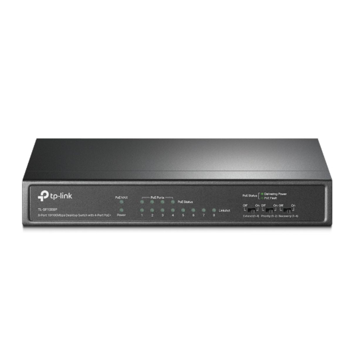 Switch để bàn 8 cổng TP-Link TL-SF1008P 8 cổng RJ45 10/100Mbps bao gồm 4 cổng PoE