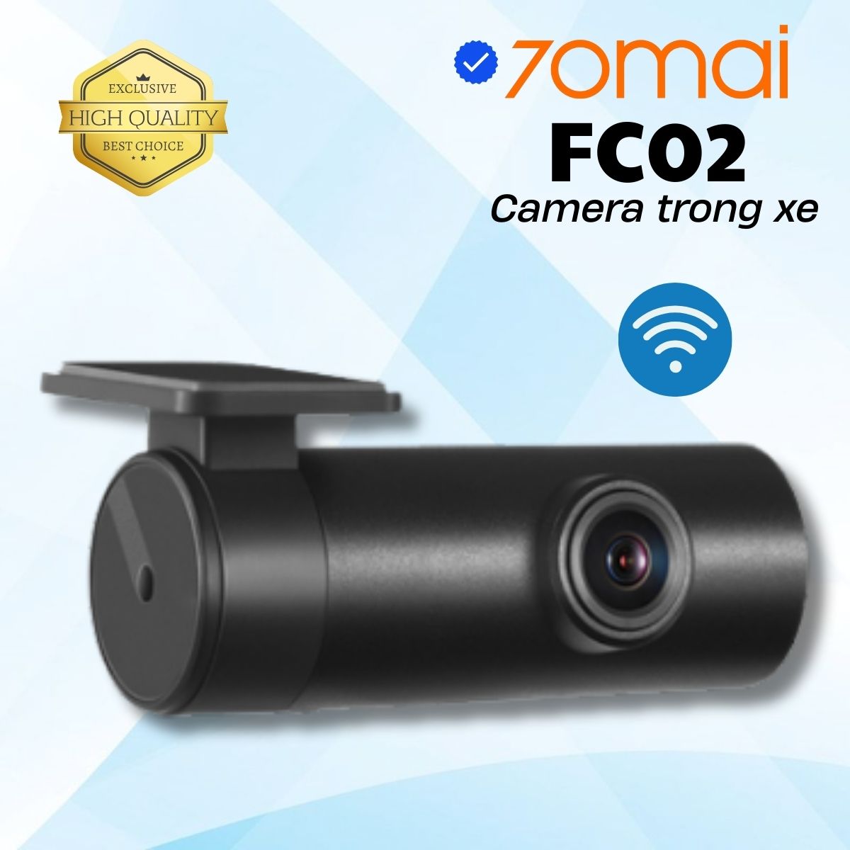 Mắt camera quay trong xe Xiaomi 70mai FC02 dùng được cho A400, A500S, A800S