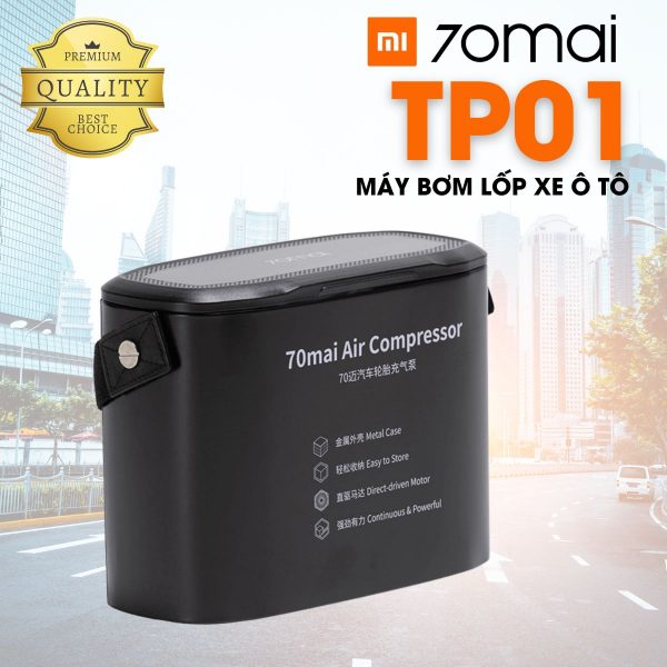 Máy bơm lốp xe ô tô Xiaomi 70mai TP01 Áp lực tối đa 11bar (160psi)