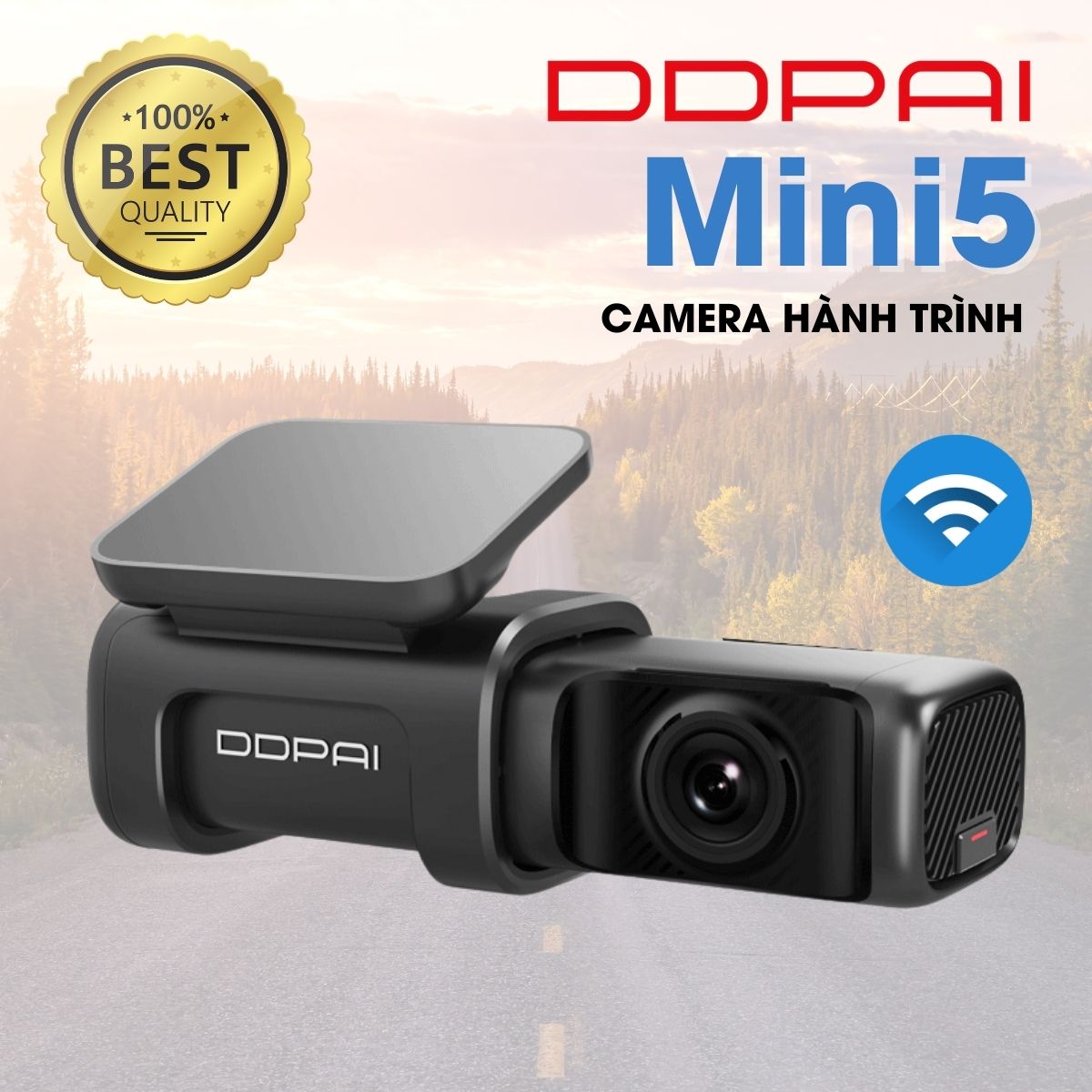 Camera hành trình DDPai Mini 5 4K, Bộ nhớ trong Wi-Fi + eMMC tốc độ cao 5GHz, ram 4GB