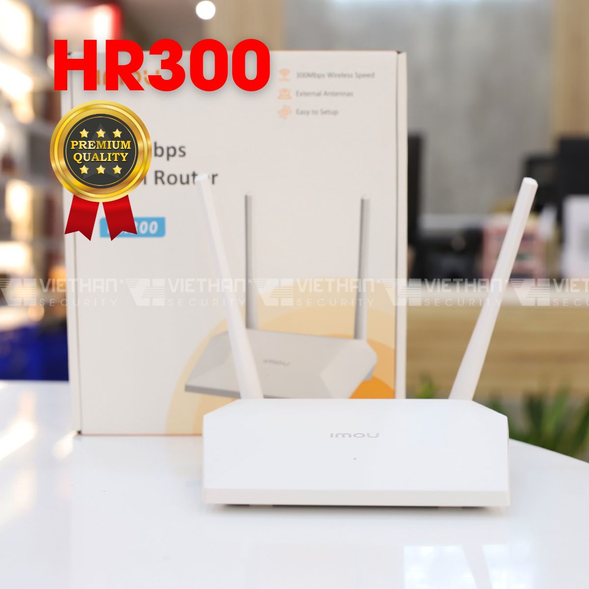 Bộ phát wifi Imou HR300 tốc độ 300Mbps, 3 cổng LAN, 1 cổng WAN