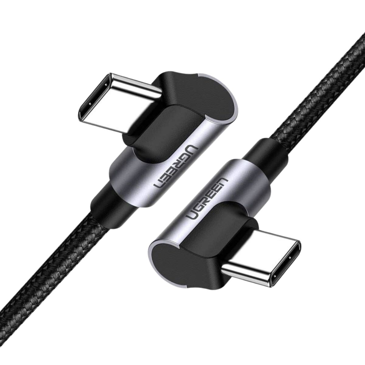 Cáp sạc chiều dài 2m USB-C đến USB2.0-C Ugreen 70531 US323 màu đen, sạc nhanh PD 60W 3A